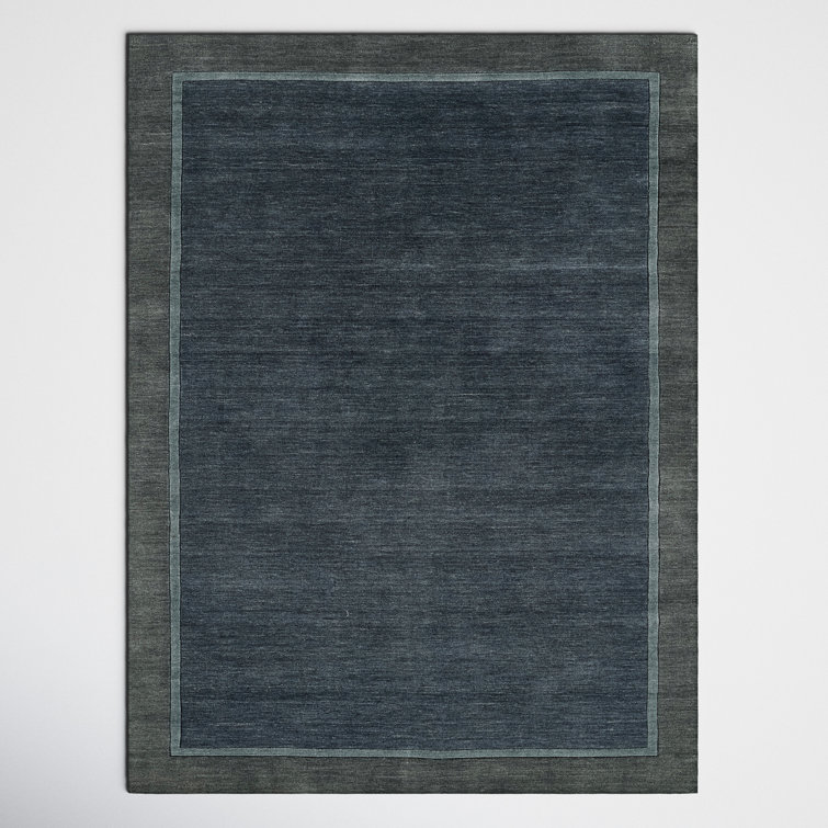 Zaley Handmade Tufted Wool Blue/Gray Area Rug & Reviews Joss & Main